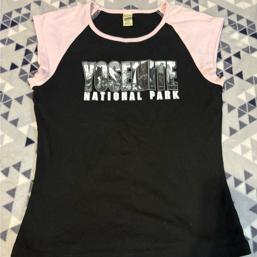 Kavio Black and Pink Yosemite National Park Kids Tee